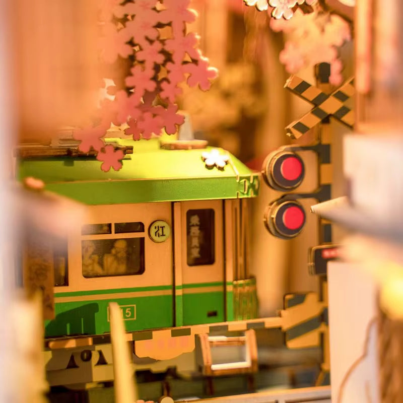 book nook sakura densya train vert